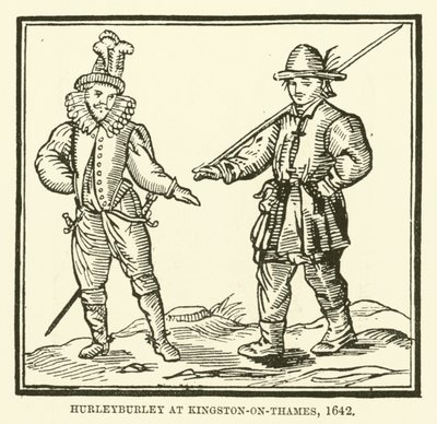 Tumulte à Kingston-on-Thames, 1642 - English School